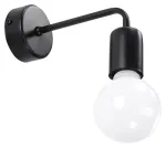 Valgusti seinale Sollux Duoma 1 10516610, E27, 1 x 60 W, must v. / valge v.
