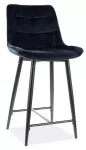 Baaritool Chic H-2 Velvet, matt, must v., 45 cm x 37 cm x 92 cm