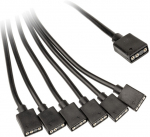 Kaabel Kolink ARGB 1-6 Splitter ARGB 3-pin, 6 x ARGB 3-pin, 0.3 m, must