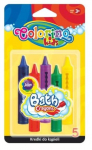 Kriidid Colorino Bath Crayons 67300PTR, mitmev&auml;rviline, 5 tk