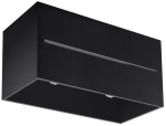 Valgusti lagi Sollux Lobo Maxi SL.0384, G9, 2 x 40 W, must v. / must v.