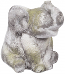 Lillepott Home4you Stone Elephant, betoon, 17 cm x 13 cm, hall