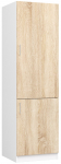 Sisseehitatud k&uuml;lmkapi kapp Akord Lima S60LO/205, valge v./sonoma tamm v., 55 cm x 60 cm x 205 cm