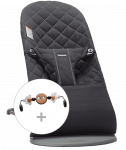 Beebi kiiktool BabyBjorn BLISS Cotton Classic Quilt 606030 + toy, must v.