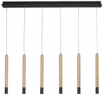 Valgusti rippuv AZzardo Izolda AZ3340, LED, 3000 &deg;K, 6 x 5 W, must v.