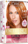 Juuksev&auml;rv L&rsquo;Or&eacute;al Paris Excellence Creme, blonde copper golden, 7.43, 192 ml