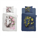 Voodipesukomplekt PPE-125, valge v./roosa v., 70 x 80 cm, 160 x 200 cm