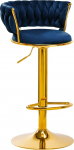 Baaritool 4Rico QS-B313a, sinine v./kuldne v., 42 cm x 55 cm x 80 - 100 cm