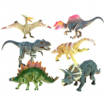 Kujukeste komplekt, dinosaurus, 6 tk, mitmev&auml;rviline