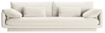 Diivan Micadoni Torino Structured, kreemjasvalge, 250 x 103 cm x 83 cm