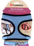 Kassi rakmed koos rihmaga Flamingo Big Cat 561600, 37 - 55 cm x 15 mm, must/helesinine