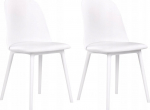 Toolide komplekt Beliani Fomby, matt, valge v., 43 cm x 45 cm x 82 cm, 2 tk