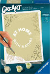 Maalimine numbrite j&auml;rgi Ravensburger CreArt Home With Nature, pruun v./valge v., 13 x 18 cm