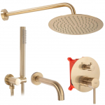 Peidetud termostaadiga du&scaron;ikomplekt Rea Lungo, kuldne v.