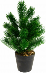 Kunstlik j&otilde;ulupuu Kalėdų eglutė vazone, 27 cm, koos alusega
