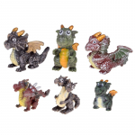 Kujukeste komplekt, draakon Happy ZA5883, 6 tk, mitmev&auml;rviline