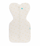 &Otilde;huke magamiskott beebile Love To Dream Swaddle UP Stretch Cotton, kollane/beež, 68 cm x 35 cm