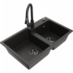 K&ouml;&ouml;givalamu Mexen Tomas, graniit, 80 cm x 50 cm x 19 cm, kuldne v./must v.