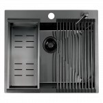 K&ouml;&ouml;givalamu Laveo Malawi SLMA510D, roostevaba teras, 58 cm x 50 cm x 20 cm, grafiit v.