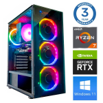 Statsionaarne arvuti Intop Ryzen 7 5700X, DDR4 16 GB, SSD 1 TB, Nvidia GeForce RTX 5060 Ti 8 GB GDDR7, Windows 11 Pro RM57426