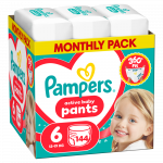 P&uuml;ksm&auml;hkmed Pampers Active Baby, 6 suurus, 13 - 19 kg, 144 tk