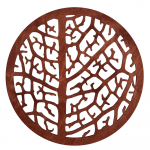 Lauamatt Hermia Coral Rose, 36 cm x 36 cm x 36 cm, 4 tk, Pruun v.