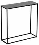 Konsoollaud Anisha, h&otilde;be v./must v., 27 cm x 80 cm x 80 cm