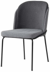 Toolide komplekt Kalune Design Dore 219 974NMB1932, matt, must v./hall v., 52 cm x 62 cm x 75 cm, 2 tk
