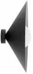 Valgusti seinale Emibig Mono K1M, E14, 1 x 10 W, valge v./must v. / must v., 40 x 40 cm