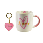Tass Mondex Mama, valge v./roosa v., 0.35 l