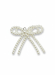 J&otilde;ulupuu ehe Christmas Touch Ribbon Beads, valge v., plastik, 2 tk
