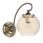 Valgusti seinale Candellux Lighting Tores 21-48295, E27, 1 x 60 W, merevaigu-kollane v. / messing v.