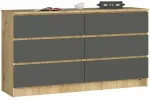 Kummut Akord Furniture Factory K140, hall v./artisan oak v., 77 cm x 138 cm x 40 cm