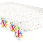 &Uuml;hekordne laudlina ristk&uuml;likukujuline Daisy Balloons, valge v./mitmev&auml;rviline, 120 x 180 cm