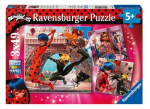 Pusle 3in1 Ravensburger Miraculous 3x49 05189, 21 cm x 21 cm, 147 tk, mitmev&auml;rviline