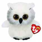 Pehme m&auml;nguasi TY Beanie Boos Owl, valge v., 15 cm