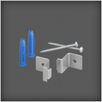 Kinnitus Elfa, 3.3 cm x 2.5 cm, h&otilde;be