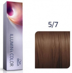 Juuksev&auml;rv Wella Illumina Color, medium brown, 5/7, 60 ml