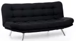 Diivanvoodi Hanah Home Misa 3-Seat, must v., 100 x 200 cm x 104 cm