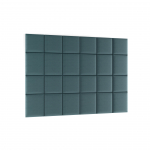 Dekoratiivsed tekstiilist seinapaneelid Quadratta, 180 cm x 240 cm, 3.5 cm, sinine v., 24 tk
