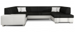 Nurgadiivan Havana Sawana 14, Soft 17, valge v./must v., parem, 320 x 207 cm x 73 cm