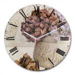Kellaaeg Wallity 3030MS-050, valge/pruun/beež, 30 cm x 30 cm, 30 cm