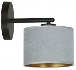 Valgusti seinale Emibig Hilde K1, E27, 1 x 15 W, must v.