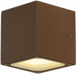 &Otilde;ue seinavalgusti SLV Sitra Cube, 4.5W, GX53, IP44, pruun v., 10.8 cm x 11.5 cm