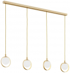 Valgusti rippuv Argon Saturnia 1809, G9, 4 x 6 W, kuldne v.