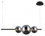 Valgusti rippuv AZzardo Sandra 3, LED, 3000 &deg;K, 1 x 48 W, must v.