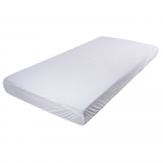 Veekindel voodilina Grikė, valge, 90 x 200 cm, kummiga