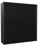 Riidekapp ADRK Terecia 200, must v., 58 cm x 200 cm x 215 cm