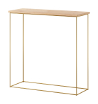 Konsoollaud ADRK Milan, pruun v./kuldne v./pruunikas v., 30 cm x 80 cm x 80 cm