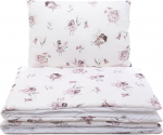Laste voodipesukomplekt Pulp, valge v./roosa v., 100 x 80 cm